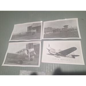 Vintage WWII Aircraft Postcards Photos Lot Curtiss Warhawk B-25 Aviation